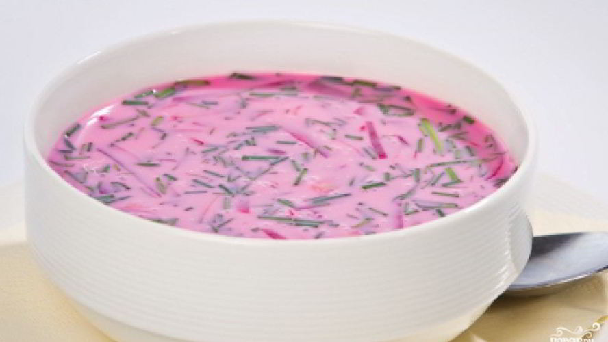 Рецепт холодного свекольного супа