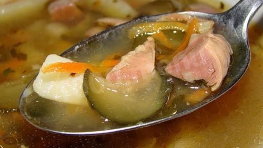 Рецепт кисломолочного холодника с копченостями