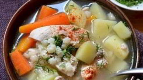 куриный суп без зажарки