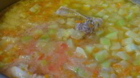 куриный суп с кабачками