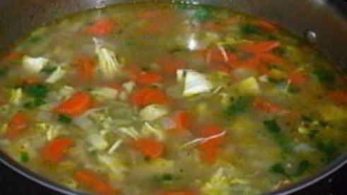 куриный суп с перловкой