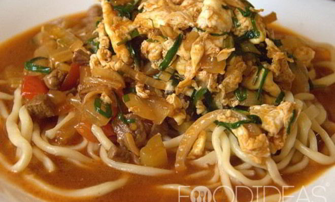 Лагман с курицей