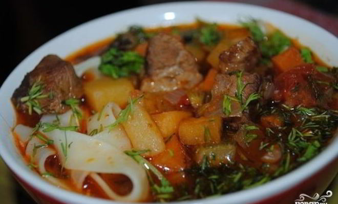 Лагман в мультиварке