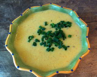 Летний суп из кабачка