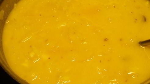 луковый суп с яблоком и сидром