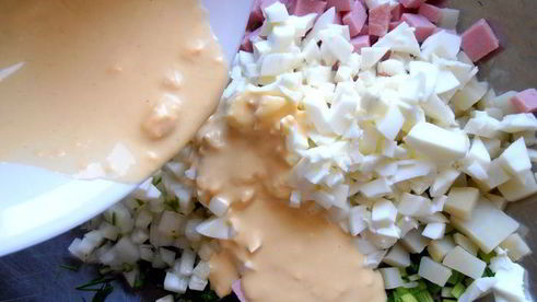 деревенская окрошка на березовом соке