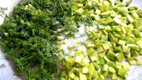 деревенская окрошка на березовом соке