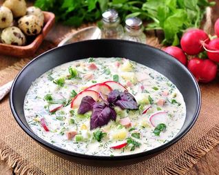 Окрошка классическая на минералке