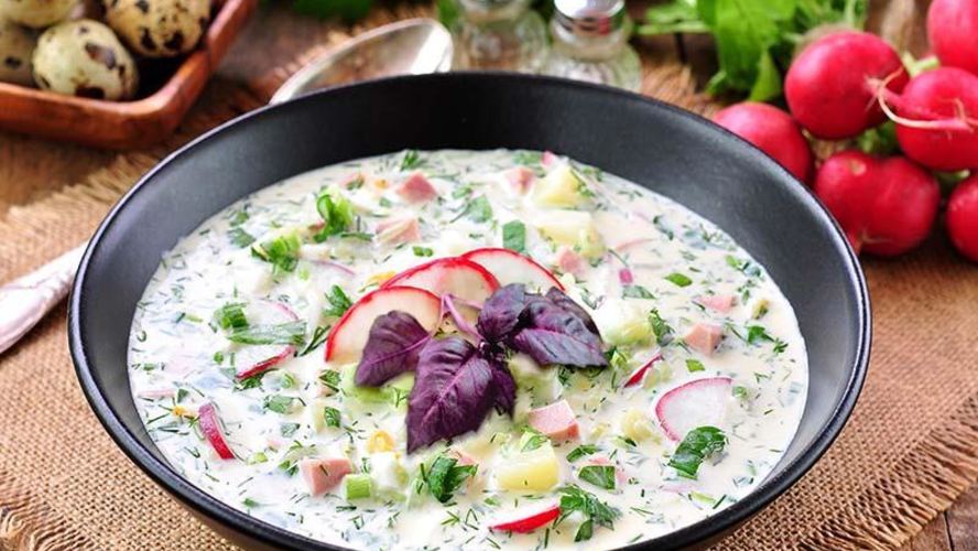 Рецепт окрошки классической на минералке