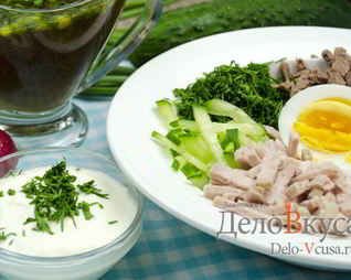 Окрошка на квасе