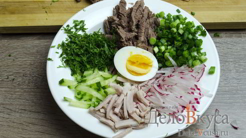 окрошка на квасе