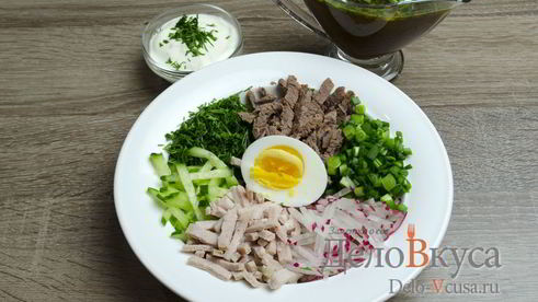 окрошка на квасе