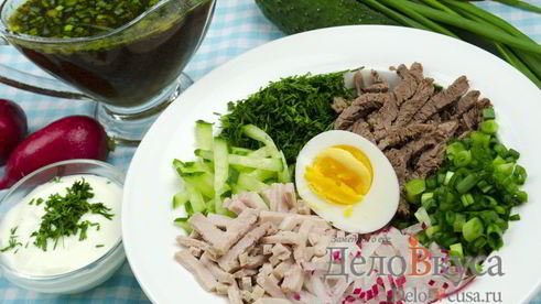 окрошка на квасе