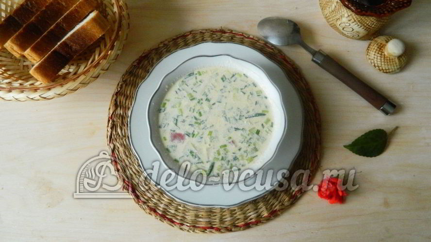 Рецепт окрошки на лимонной кислоте