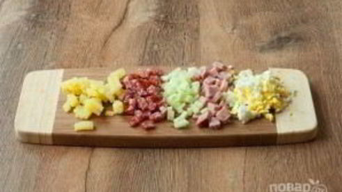 окрошка на минералке и сметане