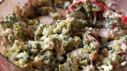 окрошка на минеральной воде