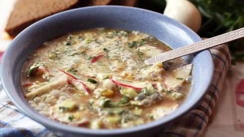 окрошка на минеральной воде