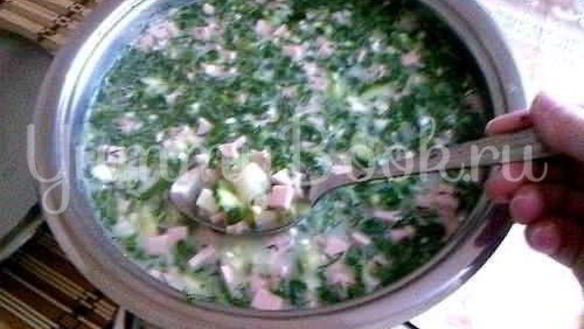 Рецепт Окрошки на сыворотке