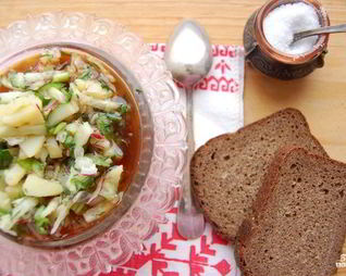 Окрошка постная