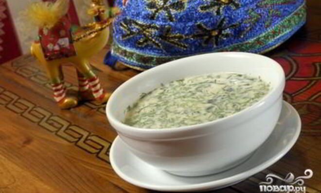 Окрошка с колбасой