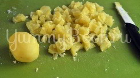 окрошка с курицей на квасе