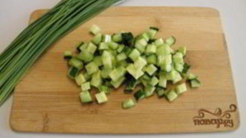 окрошка с курицей