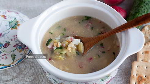 окрошка с квасом