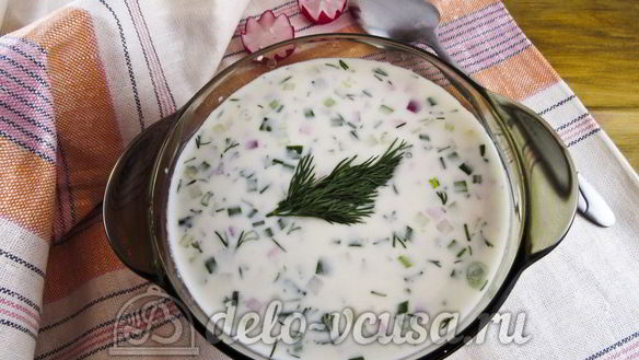 Рецепт Окрошки с редиской