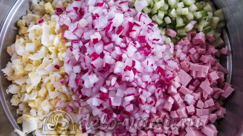 окрошка с редиской