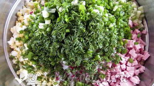 окрошка с редиской