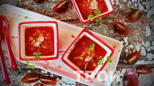 томатная окрошка