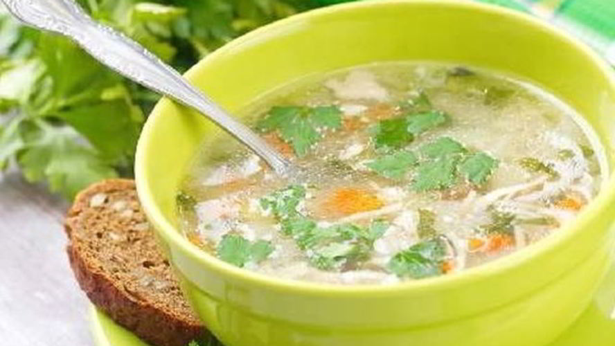 Рецепт быстрого овощной суп с вермишелью