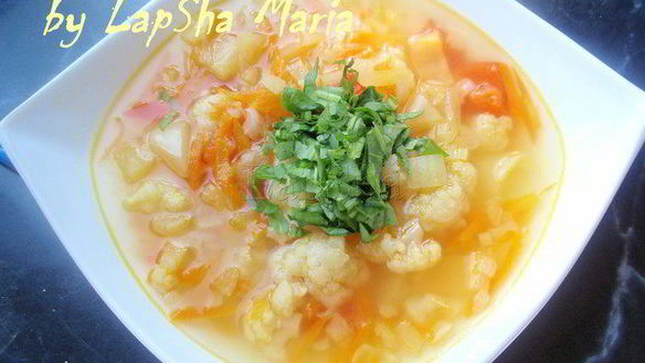 Рецепт Летнего овощной суп Настроение