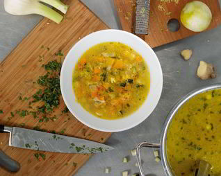 Минестроне с лаймом