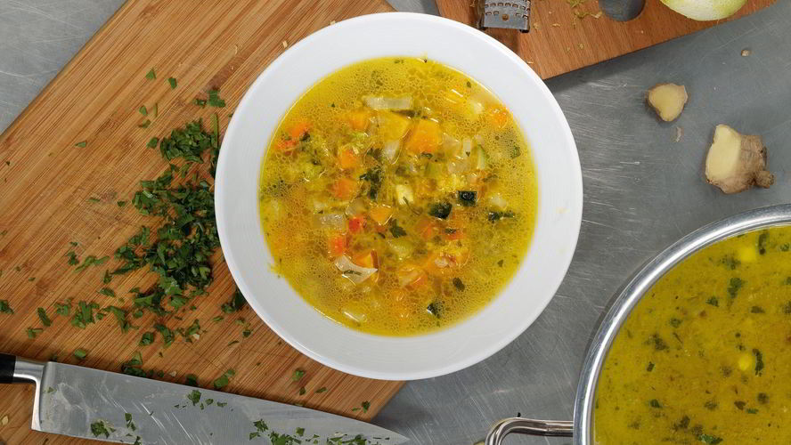 Рецепт минестроне с лаймом