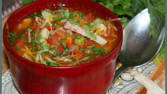 Рецепт Овощного супа Минестроне