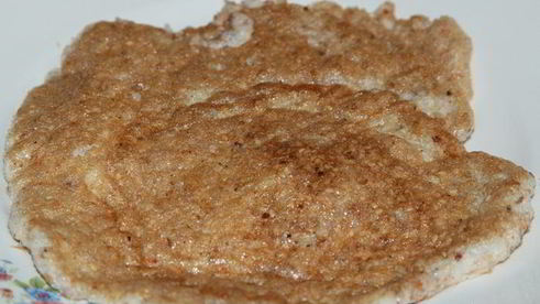 овощной суп с белково-кунжутным омлетом