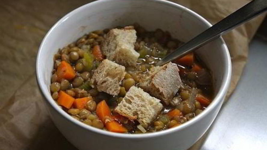 Рецепт овощного супа с чечевицей