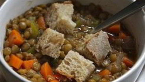 овощной суп с чечевицей