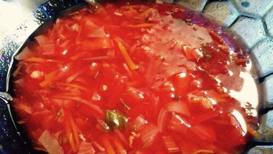 Рецепт овощного супа с курицей и курином филе