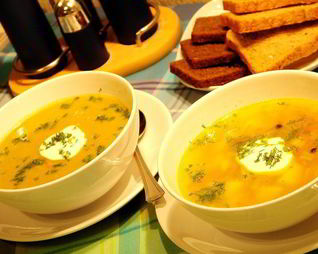 Овощной суп с тунцом