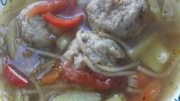 Рецепт Супа с фрикадельками и овощами