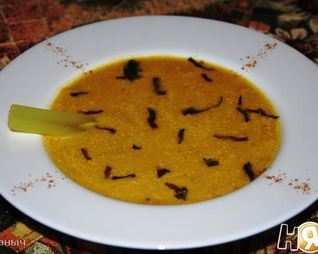 Воскресный крем-суп с цыпленком и овощами