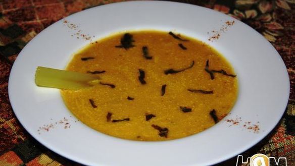 Рецепт Воскресного крема-супа с цыпленком и овощами