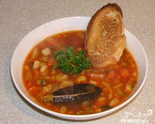 Зимний овощной суп