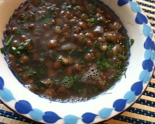 Чечевичная постная похлебка