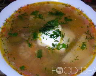 Рассольник из свежих огурцов