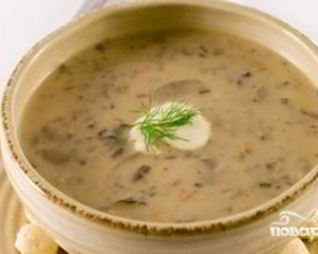 Рассольник с грибами