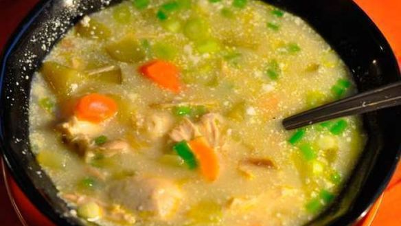Рецепт Рассольника с курицей и перловкой