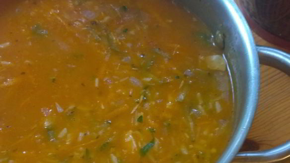 Рецепт Рассольника свиного с рисом